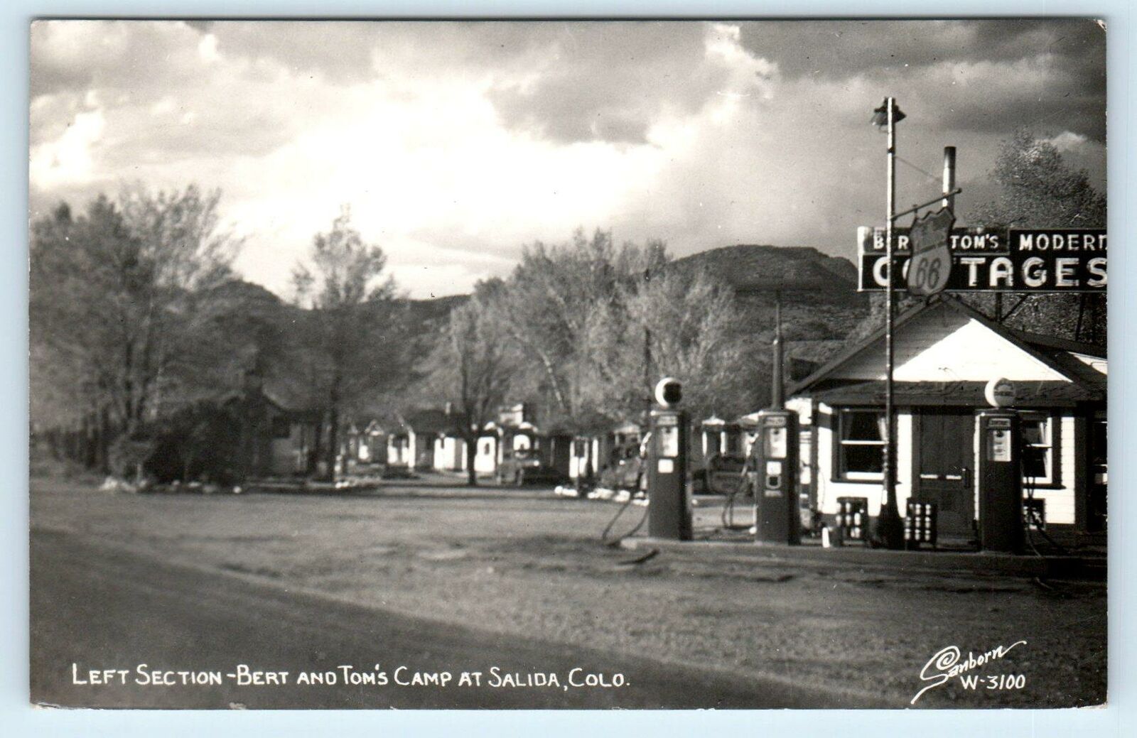 RPPC SALIDA, COBert & Tom's GAS STATION COTTAGES 1950 Roadside Sanborn