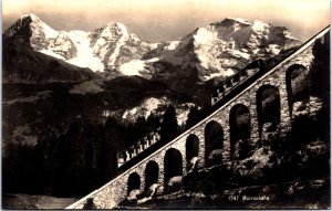 Switzerland Mürrenbahn Vintage RPPC C010