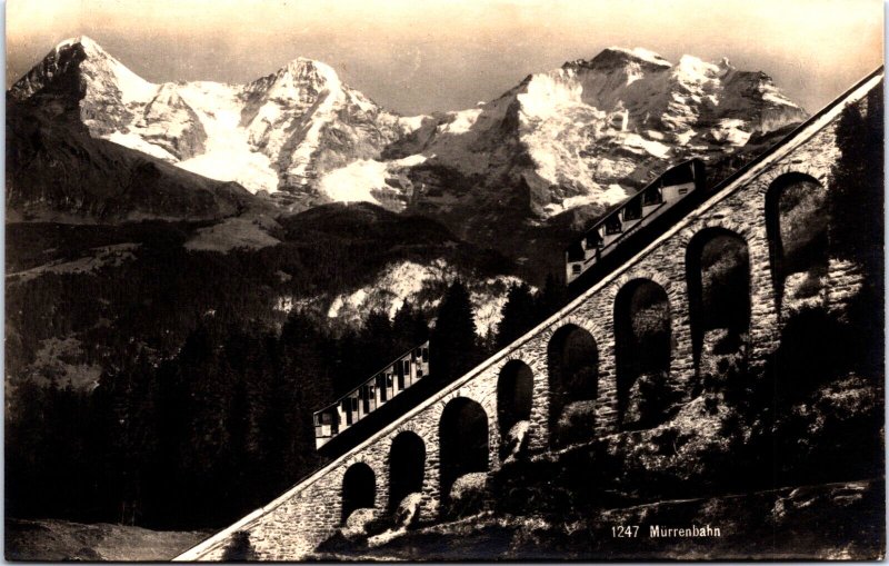 Switzerland Mürrenbahn Vintage RPPC C010