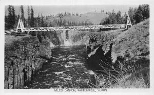 J24/ Whitehorse Yukon Canada RPPC Postcard c1930s Miles Canyon Bridge  56