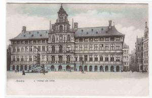 L'Hotel de Ville Anvers Antwerpen Antwerp Belgium 1905c postcard