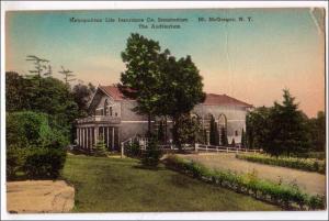 NY - Mt. McGregor. Metropolitan Life Ins. Sanatorium, Auditorium (crease)