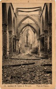 CPA MILITAIRE Intérieur de l'Eglise de Nieuport (315735)