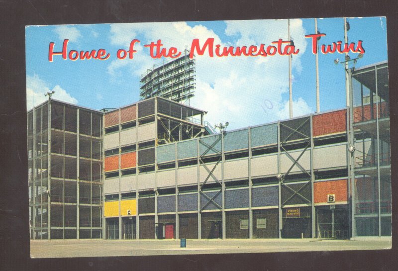 BLOOMINGTON MINNESOTA TWINS METROPOLITAN BASEBALL STADIUM VINTAGE POSTCARD