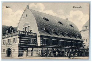 c1910 Fish Hall Kiel Germany WW1 Soldier Mail Antique Posted Postcard