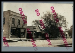 Alpha IOWA RPPC c1910 MAIN STREET nr West Union New Hampton Lawler TINY TOWN!