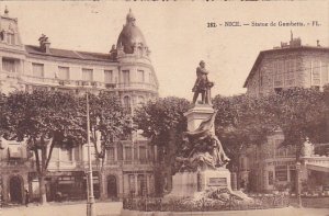 France Nice Statue de Gambetta