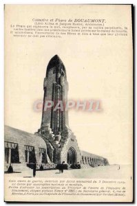 Old Postcard Douaumont Ossuary And Lighthouse From Army