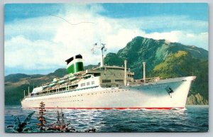 Cruise Liner Postcard  - Grace Line - New Santa Rosa - Caribbean