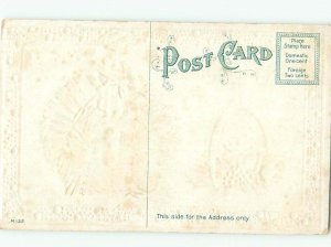 Pre-Linen Thanksgiving BOY WITH LARGE KNIFE STANDING ON TURKEY AB4440