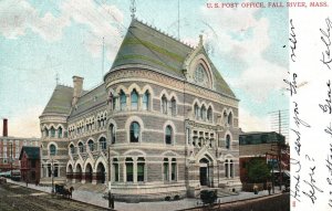 Vintage Postcard 1906 United States Post Office Fall River Massachusetts AC Boss