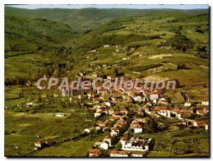 Modern Postcard La Cote Roannaise aerial view Renaison and Vineyards