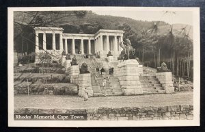 Mint South Africa RPPC Real Picture Postcard Rhodes Memorial In Cape Town