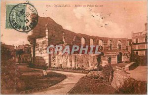 Postcard Ancient Ruins Bordeaux Palais Gallien