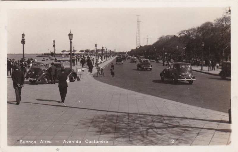 Argentine Buenos Aires Costanero Avenue Real Photo