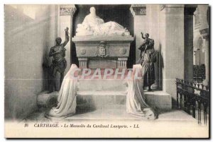 Old Postcard Carthage Tunisia The mausoleum of Cardinal Lavigerie