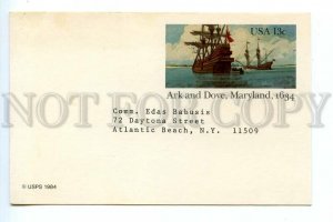 499017 1984 USA sailing ship Ark Dove Maryland STATIONERY meeting notice