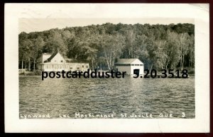 h3914 - ST. JOVITE Quebec 1942 Lynwood Lac Maskinonge. Real Photo Postcard