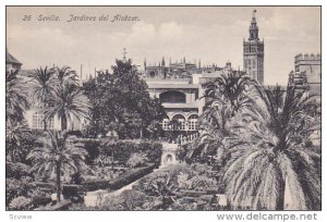 SEVILLA, Andalucia, Spain, 1900-1910´s; Jardines Del Alcazar