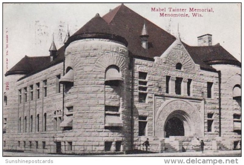 Mabel Tainter Memorial Menomonie Wisconsin 1911