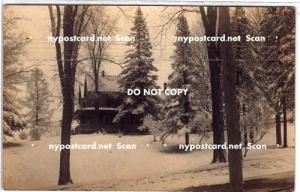 RPPC, House in Winter, ? Port Leyden NY