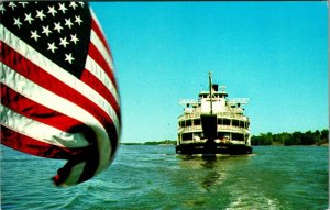 Steamer Delta Queen Departs Memphis TN UNP 1976 Rotary Convention Postcard E11