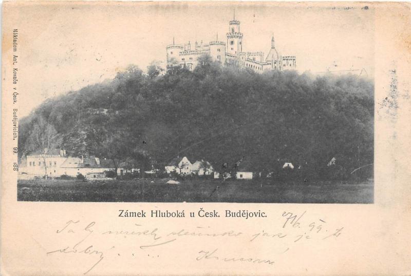 B13397 Zamek Hluboka u Cesk Budejovic 1899    czech republic