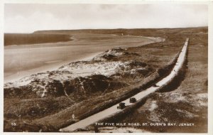 Channel Islands Postcard - The Five Mile Road - St Ouen's Bay - Jersey - TZ6341