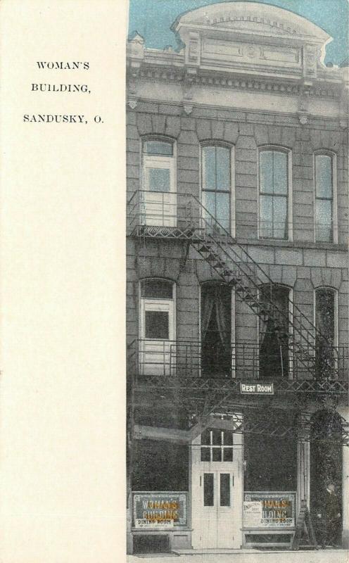 Sandusky OH~Women's Rest Room Bldg~Fire Escapes~Dining Room~Industrial Dept 1908 