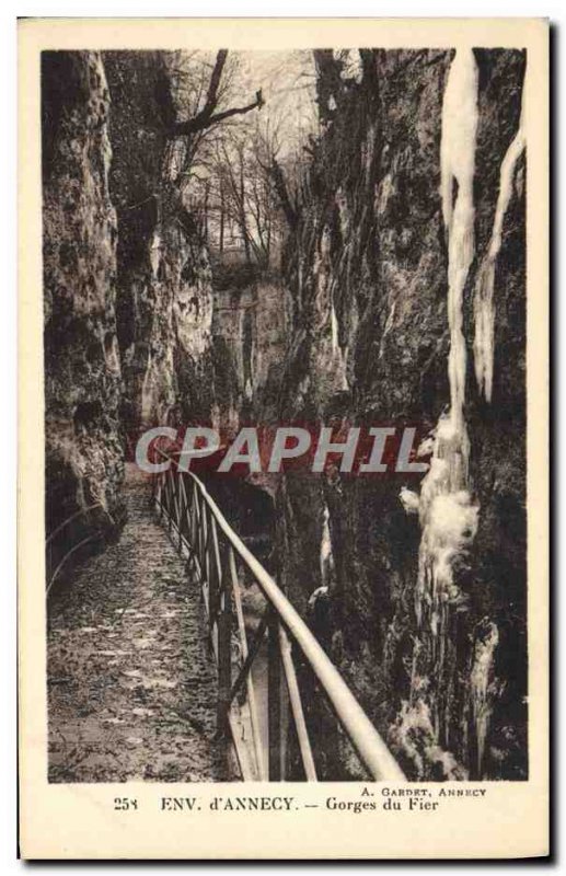 Postcard Old Approx D & # 39Annecy Gorges Du Fier