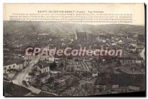 Postcard Old Saint Julien du Sault Yonne Vue Generale