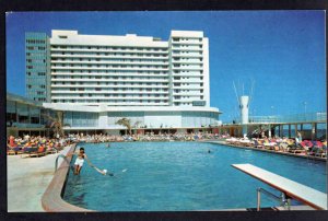 Florida MIAMI BEACH Deauville Hotel 550 Ft. on the Ocean at 67th Street Chrome