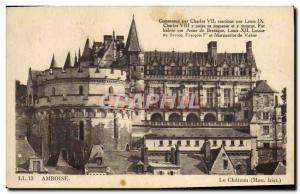 Old Postcard Amboise Chateau