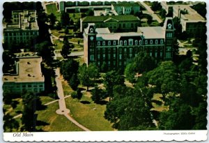 Postcard - Old Main on the University of Arkansas Campus, Fayetteville, Arkansas