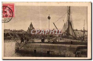 Old Postcard A View La Rochelle Boat Quays