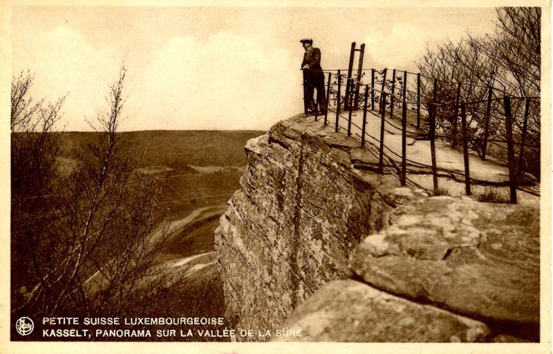 Luxembourg - Kasselt (Hasselt). Panoramic View of Sure River Valley