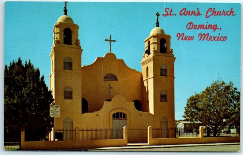 Postcard - St. Ann's Church - Deming, New Mexico 