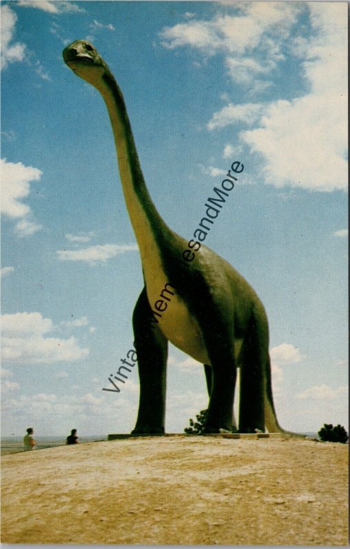 Brontosaurus Dinosaur Park Rapid City South Dakota Postcard PC346