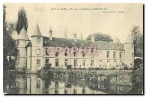 Old Postcard Pecy S and M Behind the Chateau de Beaulieu