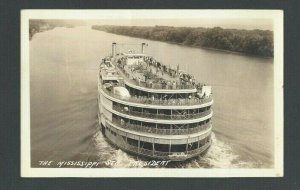 Ca 1924 RPPC The Mississippi Str President Mint