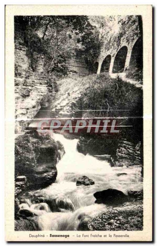 Old Postcard Dauphine Sassenage the Font Franiche and Gateway