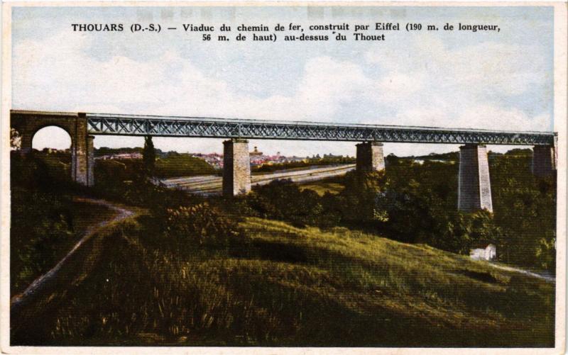 CPA THOUARS (D S.) - Viaduc du chemin de fer construit par Eiffel (297449)