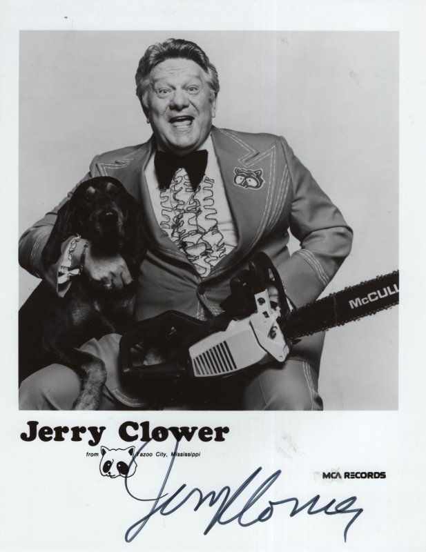 Jerry Clower Mississippi Comedian Singer MCA 10x8 Hand Signed Photo