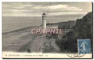 Old Postcard Honfleur L & # 39Estuaire Seine