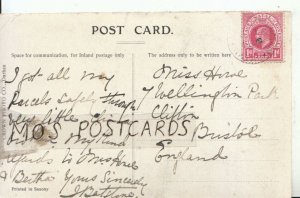 Genealogy Postcard - Howe - 7 Wellington Park - Clifton - Bristol - Ref 8950A