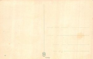 Comic Humor Boys Pissing on Laundry on Wire Girl with Doll Watching  postcard