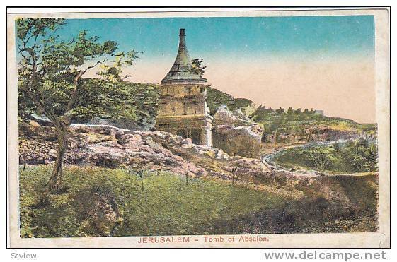 Tomb Of Absalon, Jerusalem, Israel, 1900-1910s