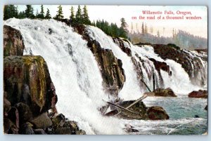 1909 Willamette Falls Oregon Postcard On The Road Thousand Wonders Posted Lake
