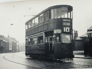 Original Vintage Liverpool Tramways Photo Tram 340 Castke Street R B Parr 1950s