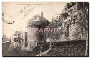 Old Postcard Fougeres Les Remparts